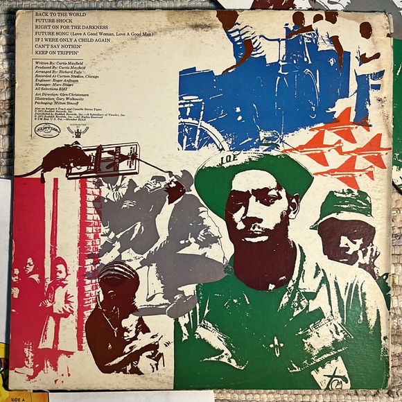 Curtis Mayfield - “Back To The World” Vinyl LP - Picture 2 of 5